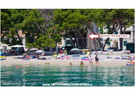 Apartments u dvou palem Zivogosce Croatia