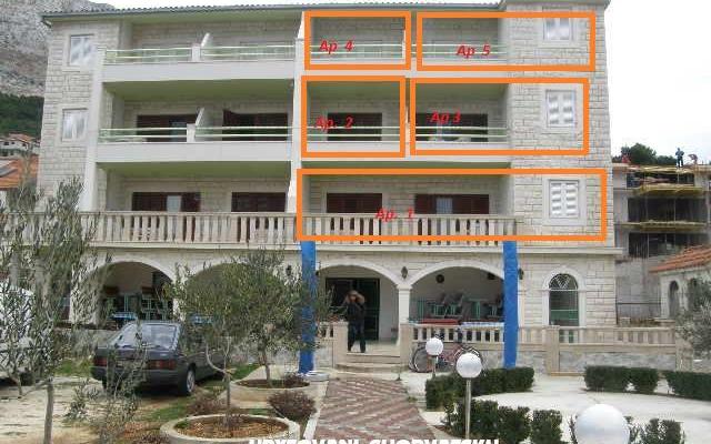 Apartman Tiho – Accommodation Omis Kroatië